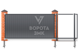 Откатные ворота 2500×3000 ЗМК-6846